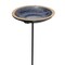 Outdoor Living and Style Radial Post Outdoor Garden Bird Bath - 30" - Blue